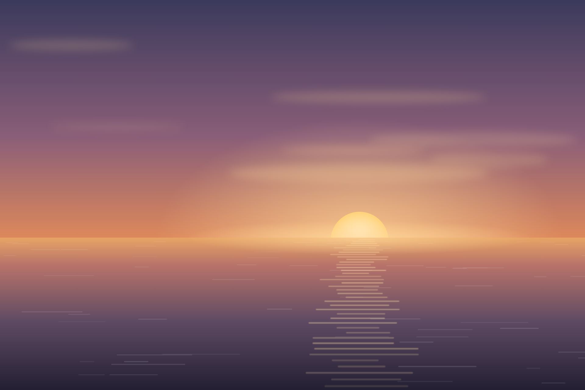 Lever de soleil sur l'océan